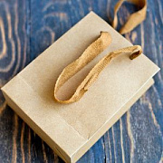 Пакет крафт, бумага, 16x12x5.7 см