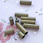 Застежка "Кассет", цвет античная бронза, 17х5 мм, отверстие 4 мм