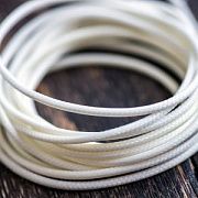 Шнур вощеный, цвет айвори, 1.5 мм