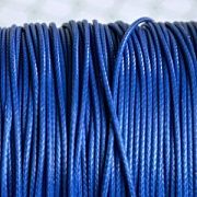 Шнур вощеный, цвет синий светлый, 1 мм