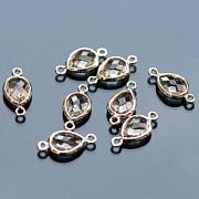 Коннектор капля со стеклом, покрытие платиной, 14x7x3 мм