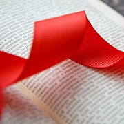 Лента репсовая, цвет красный, ширина 50 мм