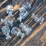 Бутылочка баллон, прозрачная, 25x14 мм