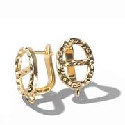 Швензы "Фибби", позолоченные, 18x11x11 мм 