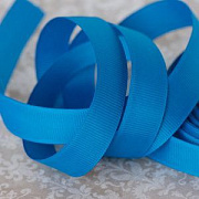 Лента репсовая, цвет синий, ширина 20 мм 