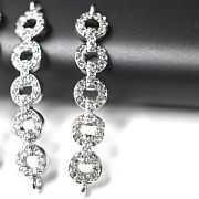 Коннектор "Анелли", покрытие платина/циркон, 6x33x2.5 мм