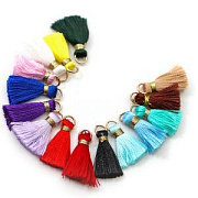 Кисточка, нейлон/латунь, цветовой микс, 23-27x5 мм