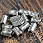 ЕС бусина металл "Тубус", цвет античное серебро, 15x9.5 мм