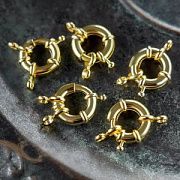 Замочек-кольцо, цвет золото, 17 мм