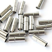 Застежка "Кассет", цвет платина, 18х6 мм, отверстие 5 мм