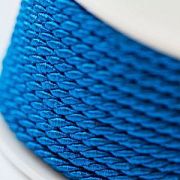 Шнур из лавсана, витой, цвет синий, 3 мм 