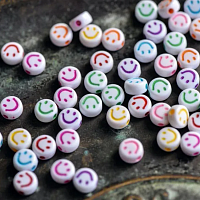 Бусины Смайлики | Эмодзи | Сердечки для BF браслетов