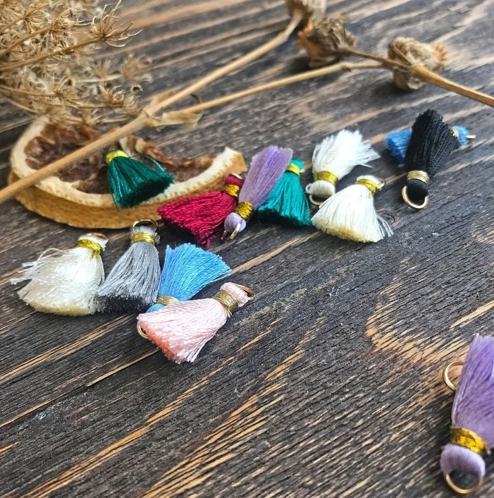 кисточка, нейлон/латунь, цветовой микс, 23-27x5 мм