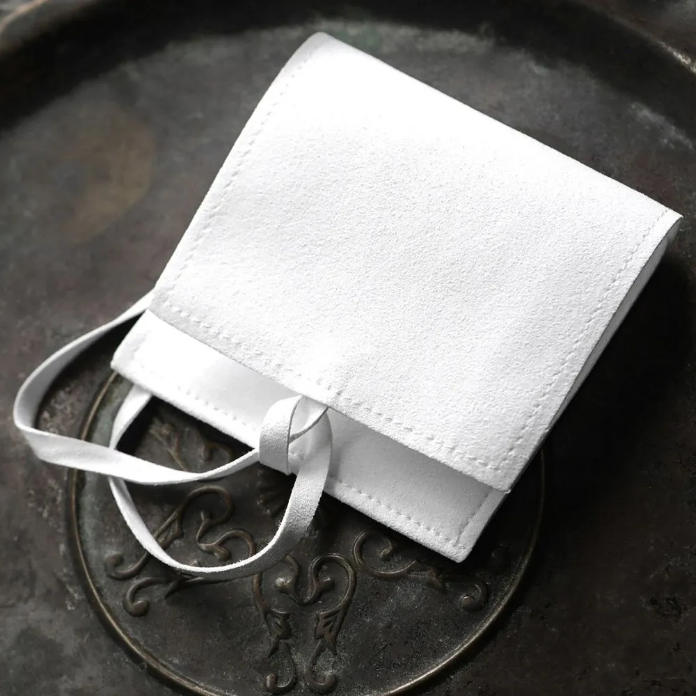 конверт  для украшений, микрофибра, цвет белый, 80х80 мм