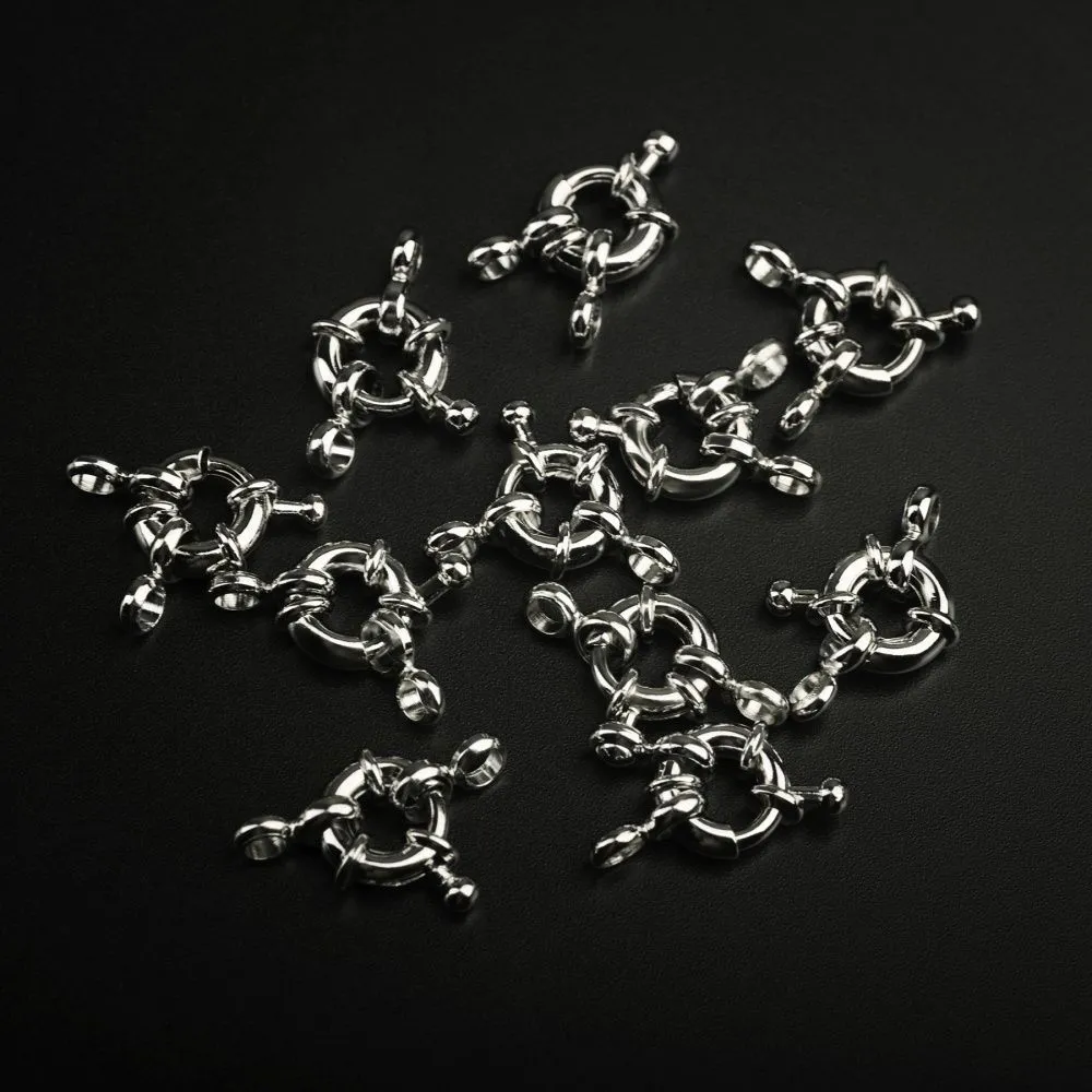 Замочки замочек-кольцо, цвет платина, 8.5-9х4 мм