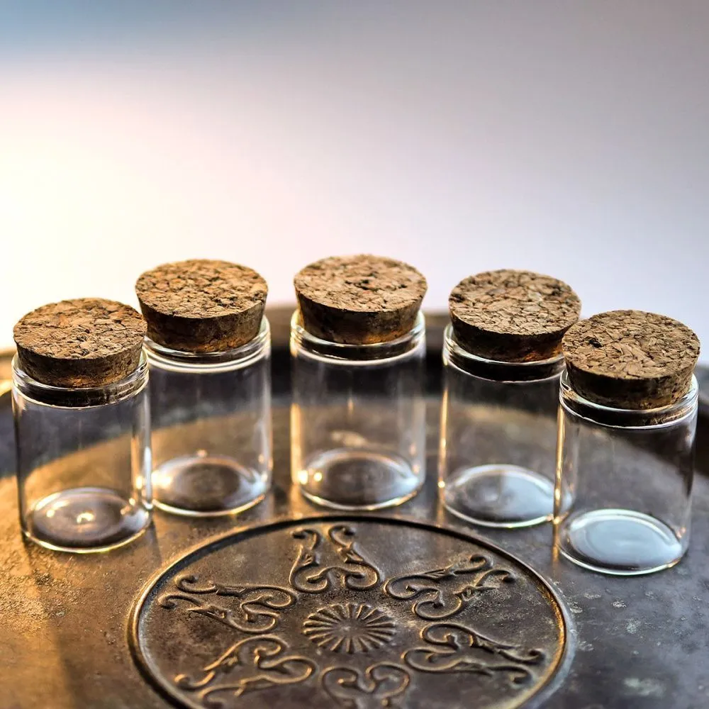 колба с крышкой, прозрачная, 40x30 мм